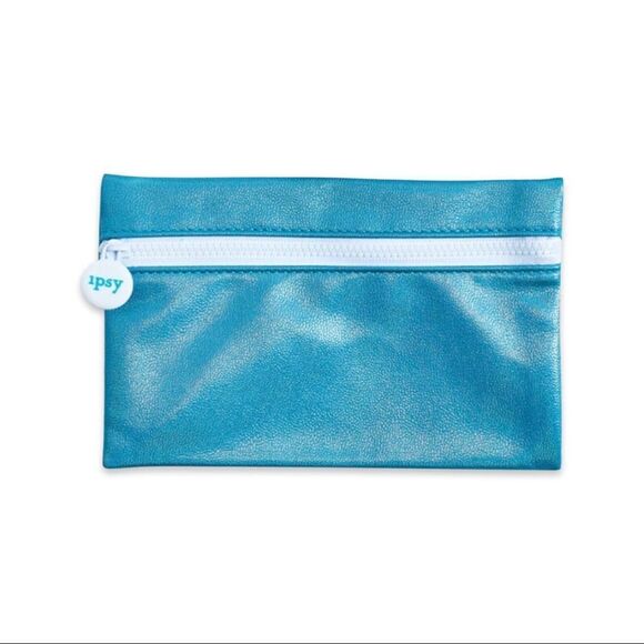 Ipsy Nothing But Water Turquoise Shimmer Cosmetic Bag - Picture 1 of 2